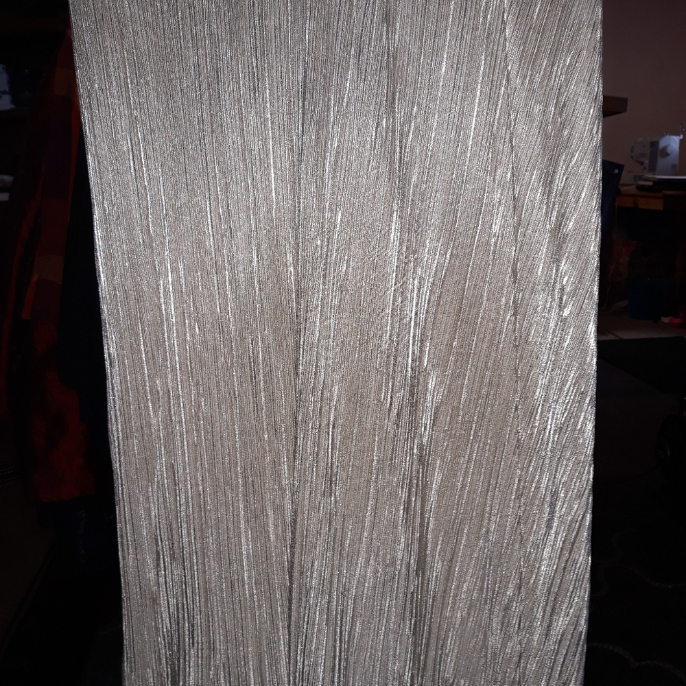 Silver maxi skirt